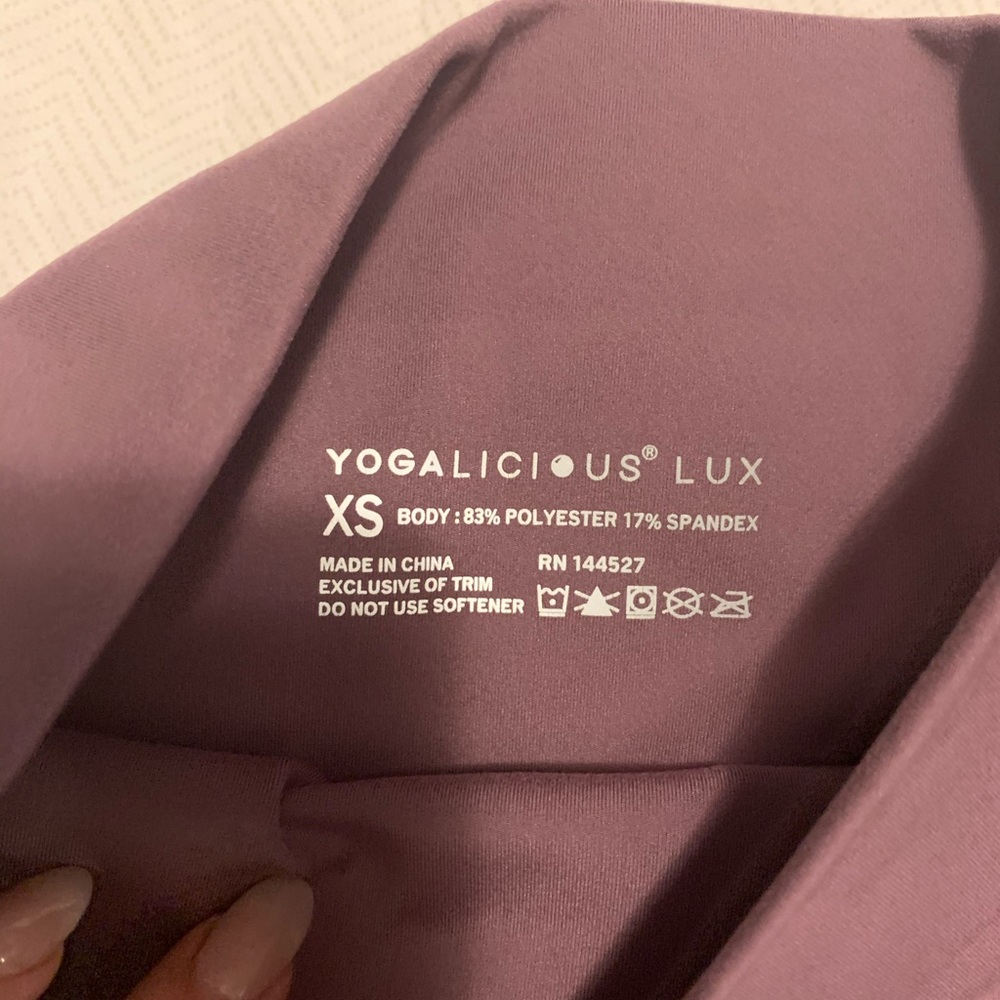 YOGALICIOUS LUX NO SHOW ANKLE LEGGINGS!